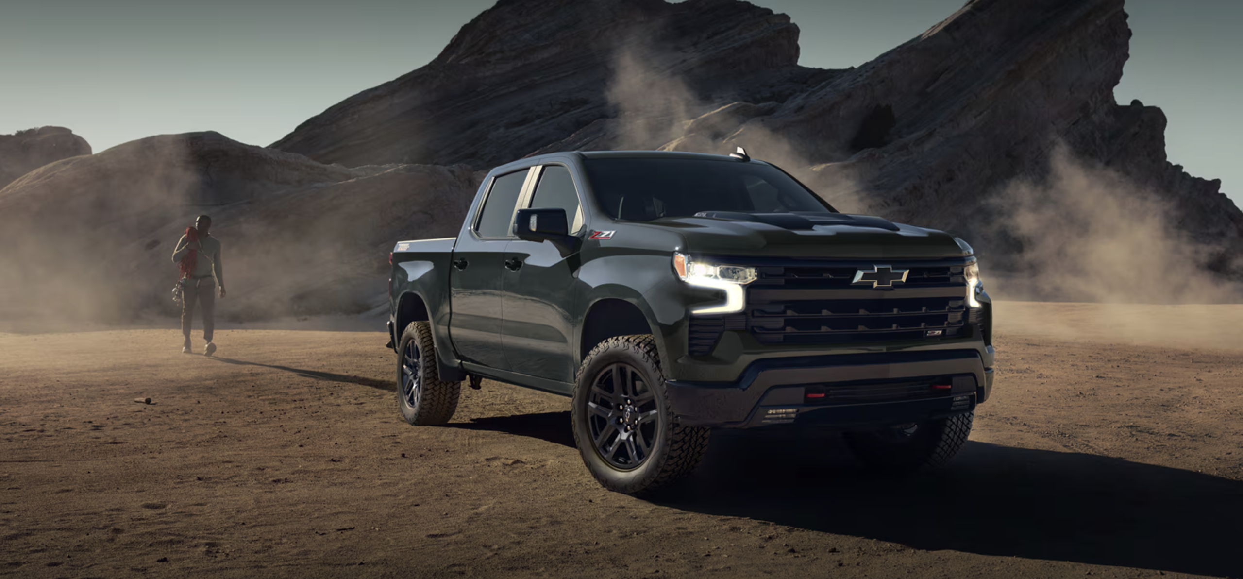 A 2026 Chevrolet Silverado 1500 parked in a mountainous area