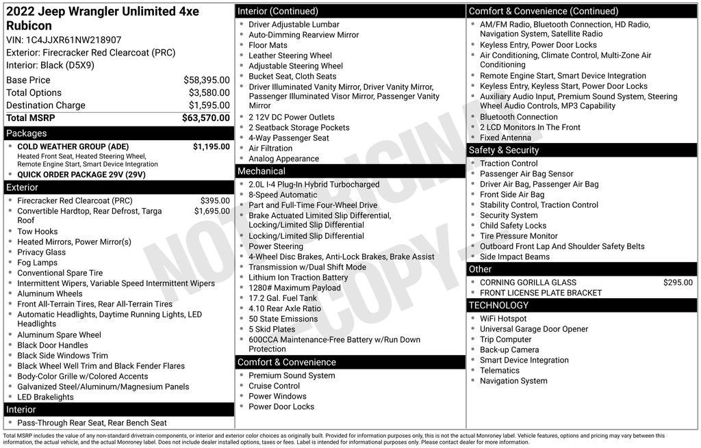 2022 Jeep Wrangler 4xe Unlimited Rubicon