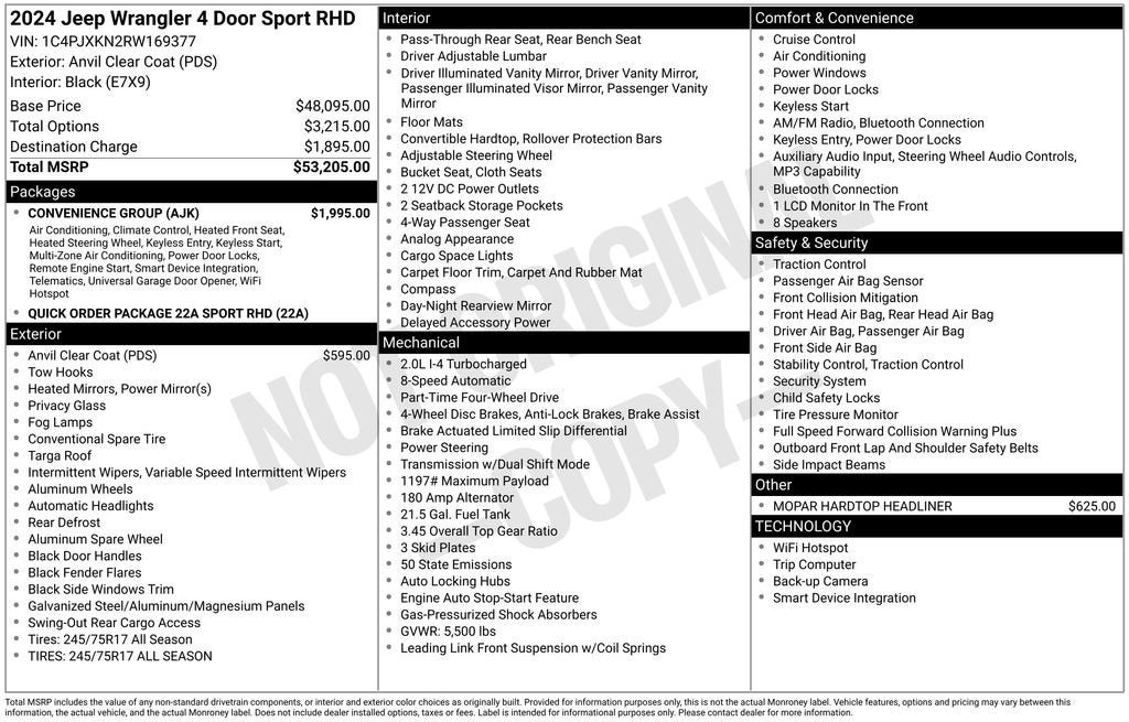 2024 Jeep Wrangler Sport