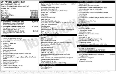 2017 Dodge Durango SXT