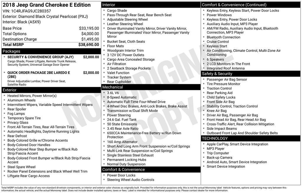2018 Jeep Grand Cherokee Laredo
