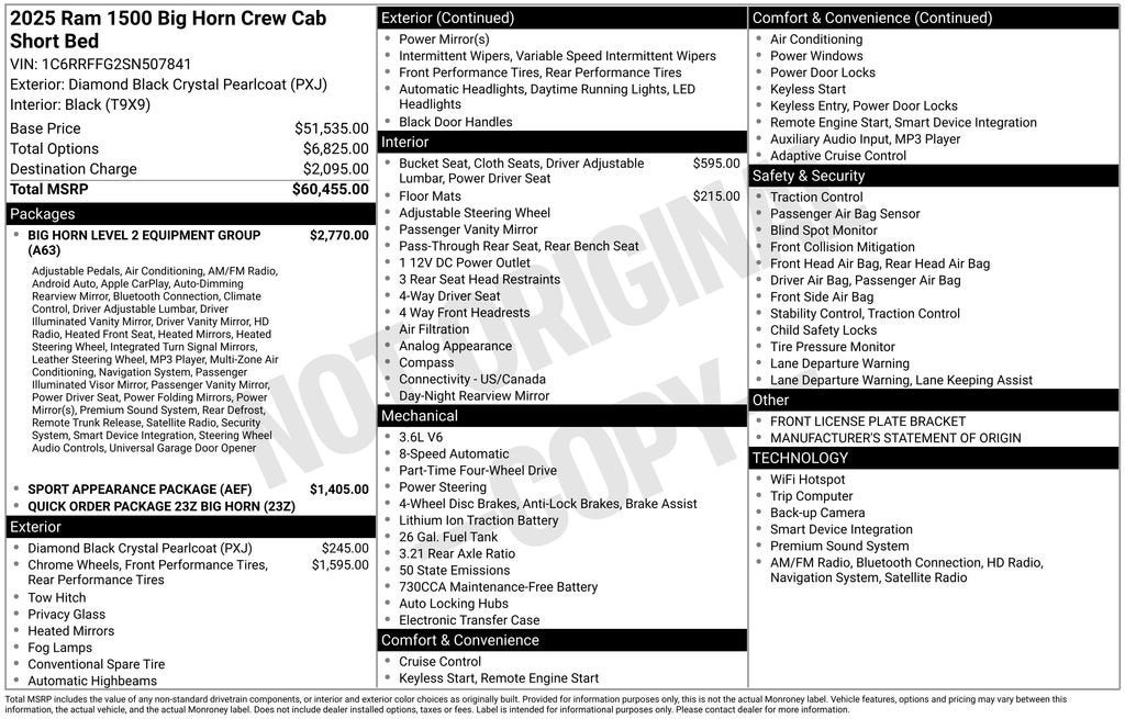 2025 RAM 1500 Big Horn