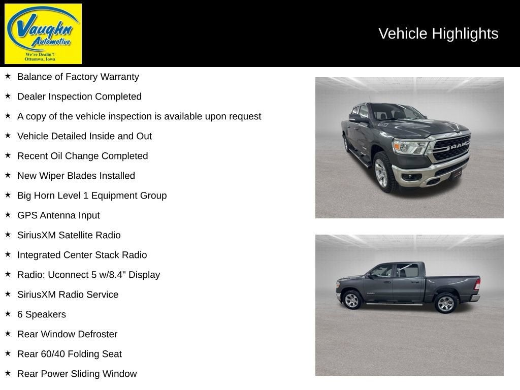 2022 RAM 1500 Big Horn