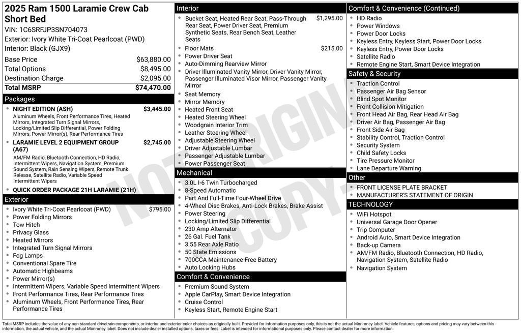 2025 RAM 1500 Laramie