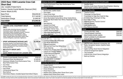 2022 RAM 1500 Laramie