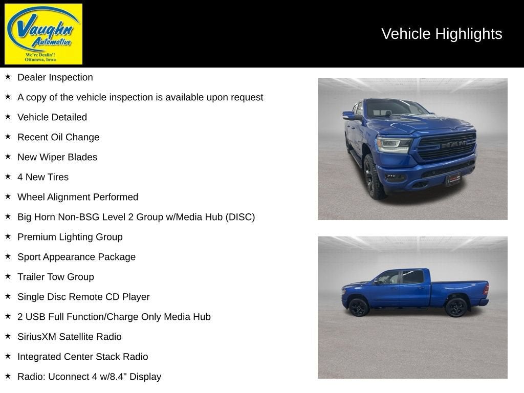 2019 RAM 1500 Big Horn/Lone Star