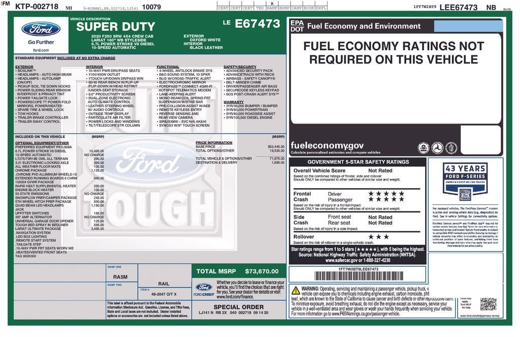 2020 Ford Super Duty F-250 SRW XL