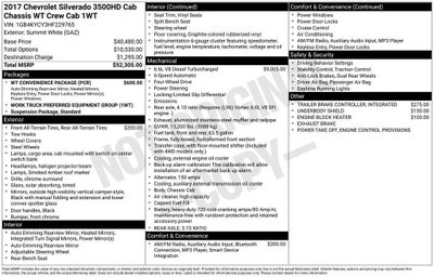 2017 Chevrolet Silverado 3500 HD Chassis Cab Work Truck