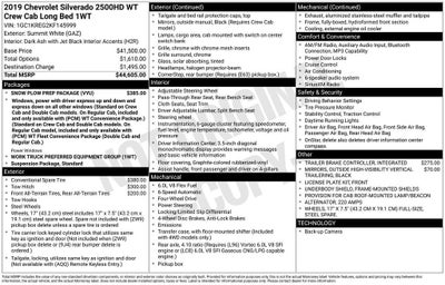 2019 Chevrolet Silverado 2500 HD Work Truck