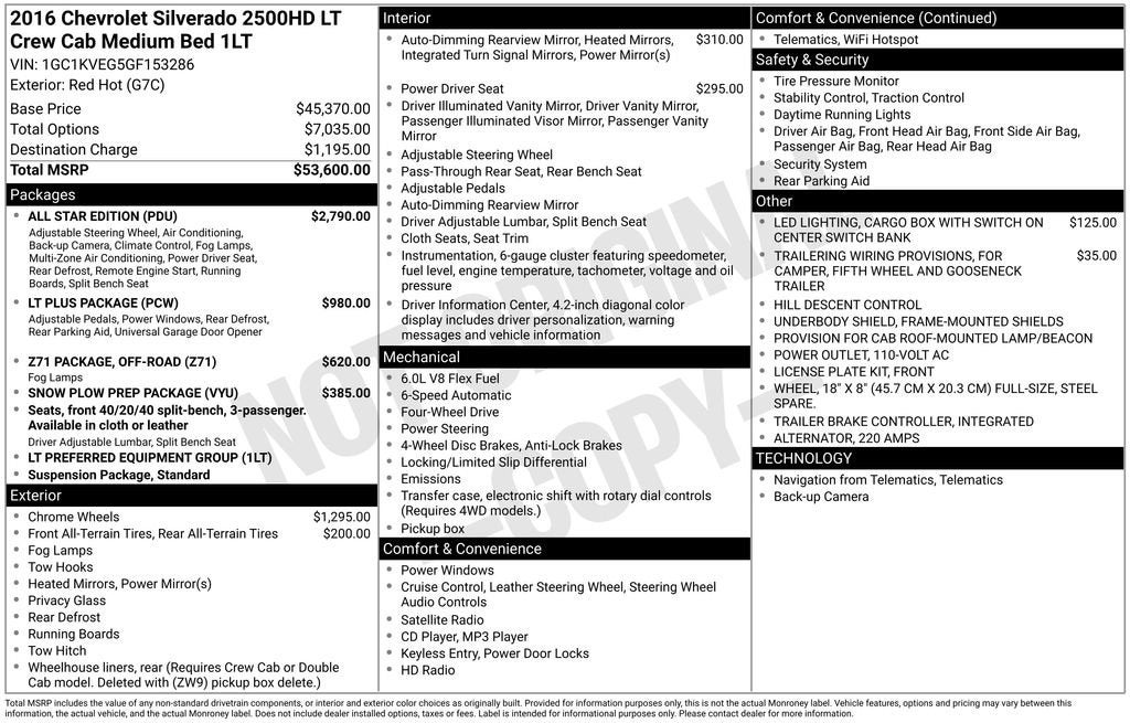 2016 Chevrolet Silverado 2500 HD LT