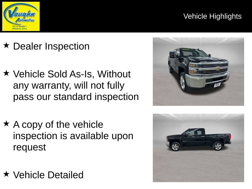 2017 Chevrolet Silverado 2500 HD Work Truck