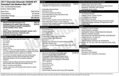 2017 Chevrolet Silverado 2500 HD Work Truck