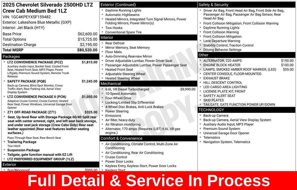 2025 Chevrolet Silverado 2500 HD LTZ