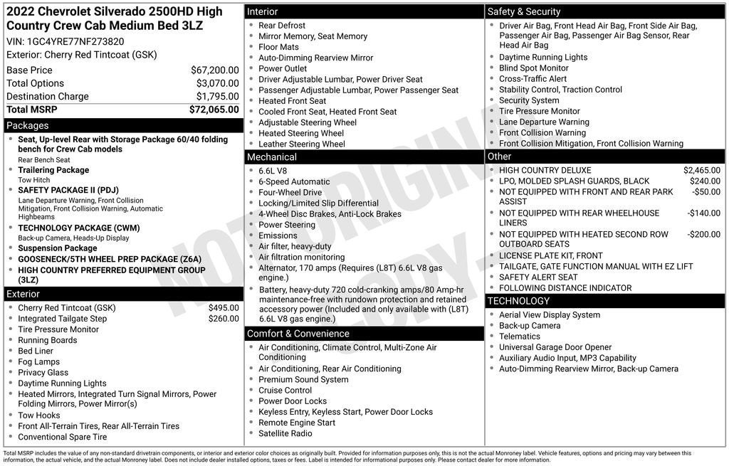 2022 Chevrolet Silverado 2500 HD High Country