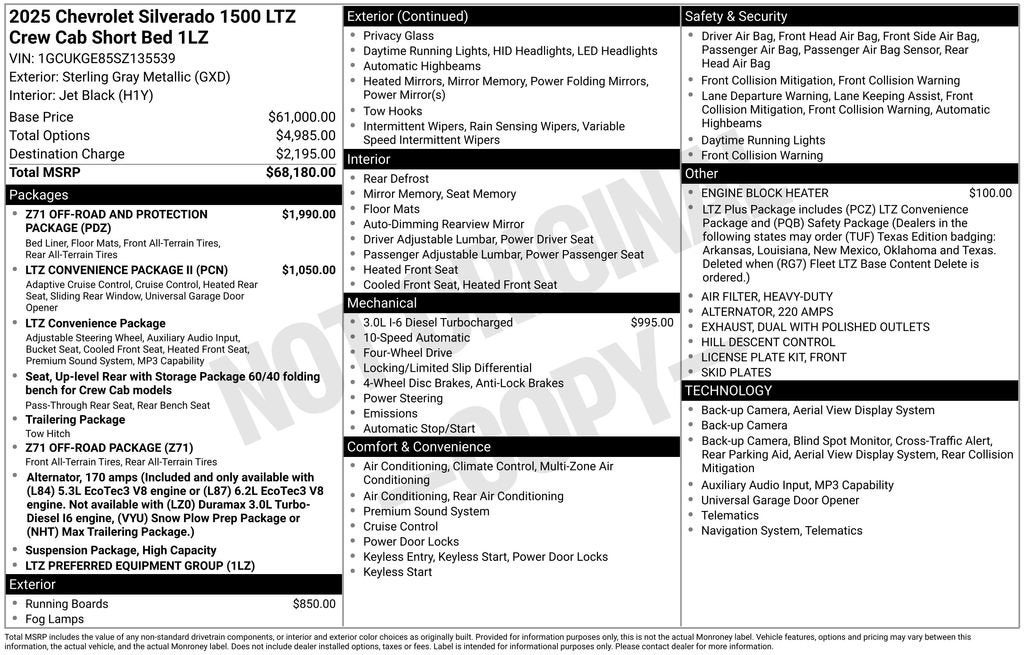 2025 Chevrolet Silverado 1500 LTZ