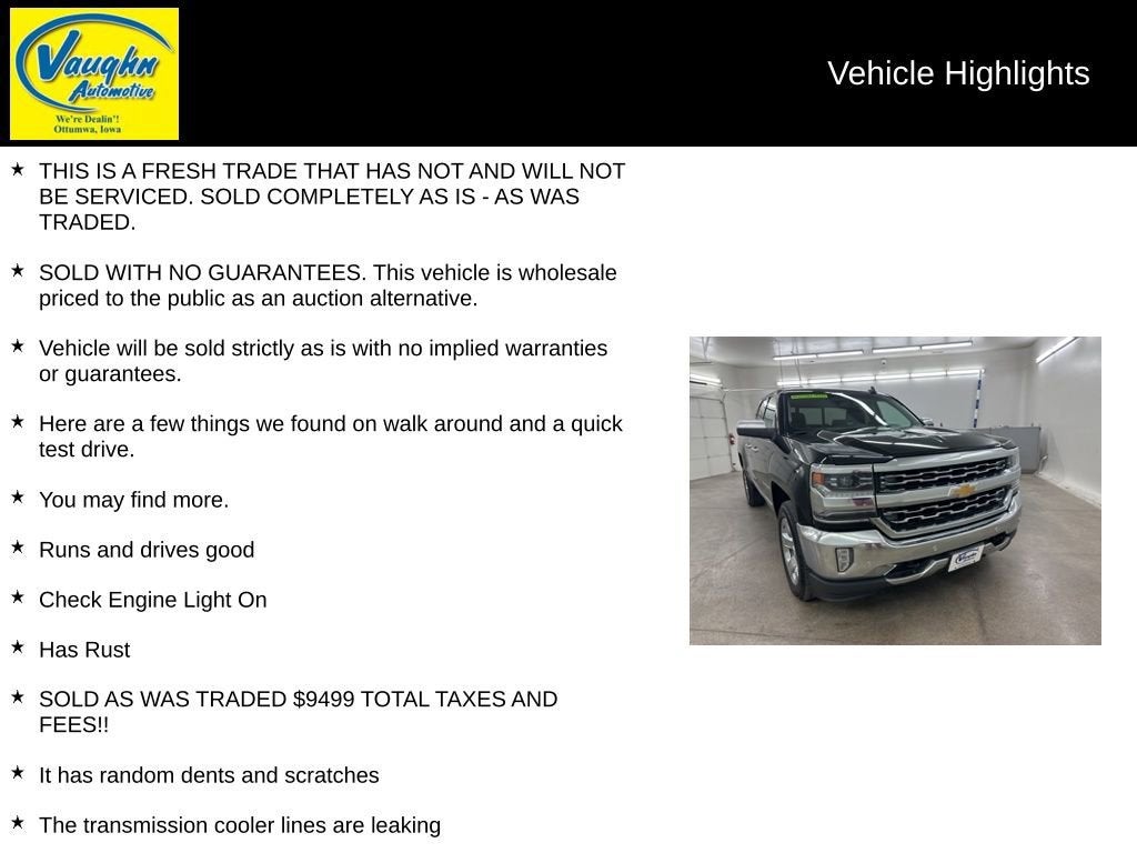 2016 Chevrolet Silverado 1500 LTZ