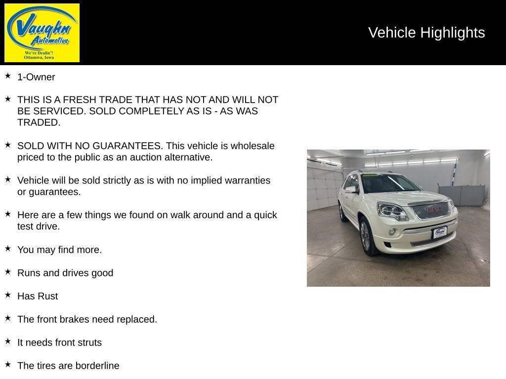 2012 GMC Acadia Denali