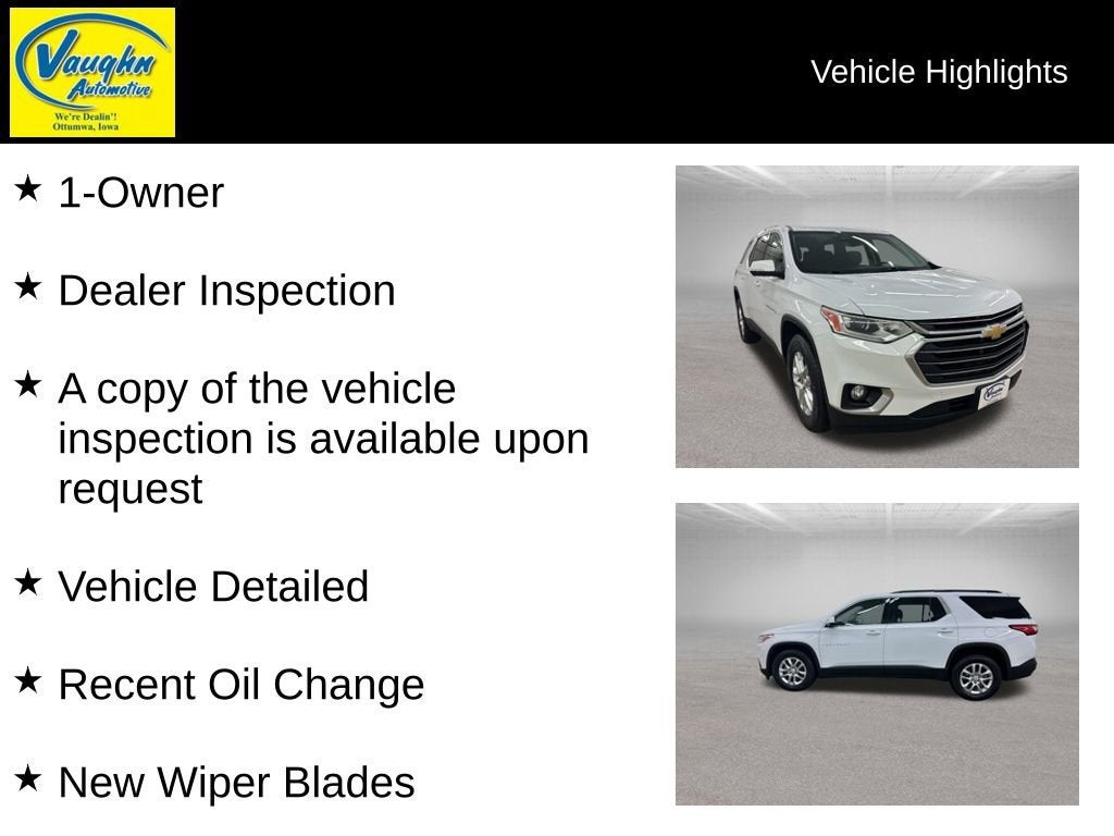 2019 Chevrolet Traverse LT Cloth