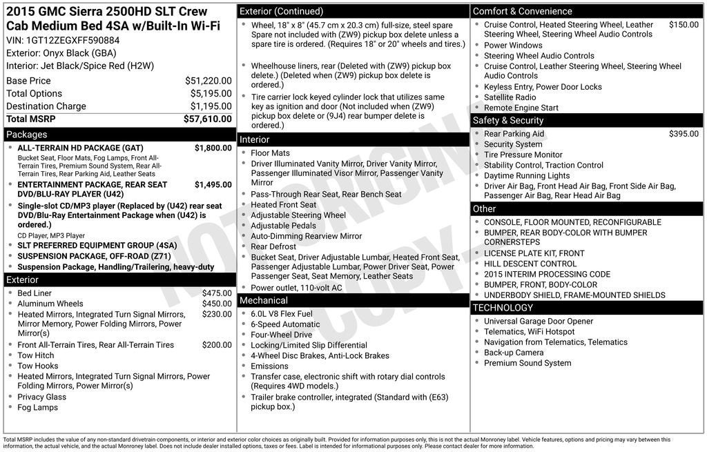 2015 GMC Sierra 2500 HD SLT