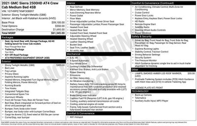 2021 GMC Sierra 2500 HD AT4