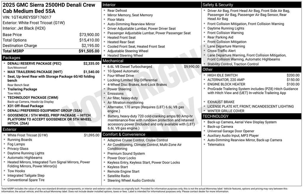 2025 GMC Sierra 2500 HD Denali