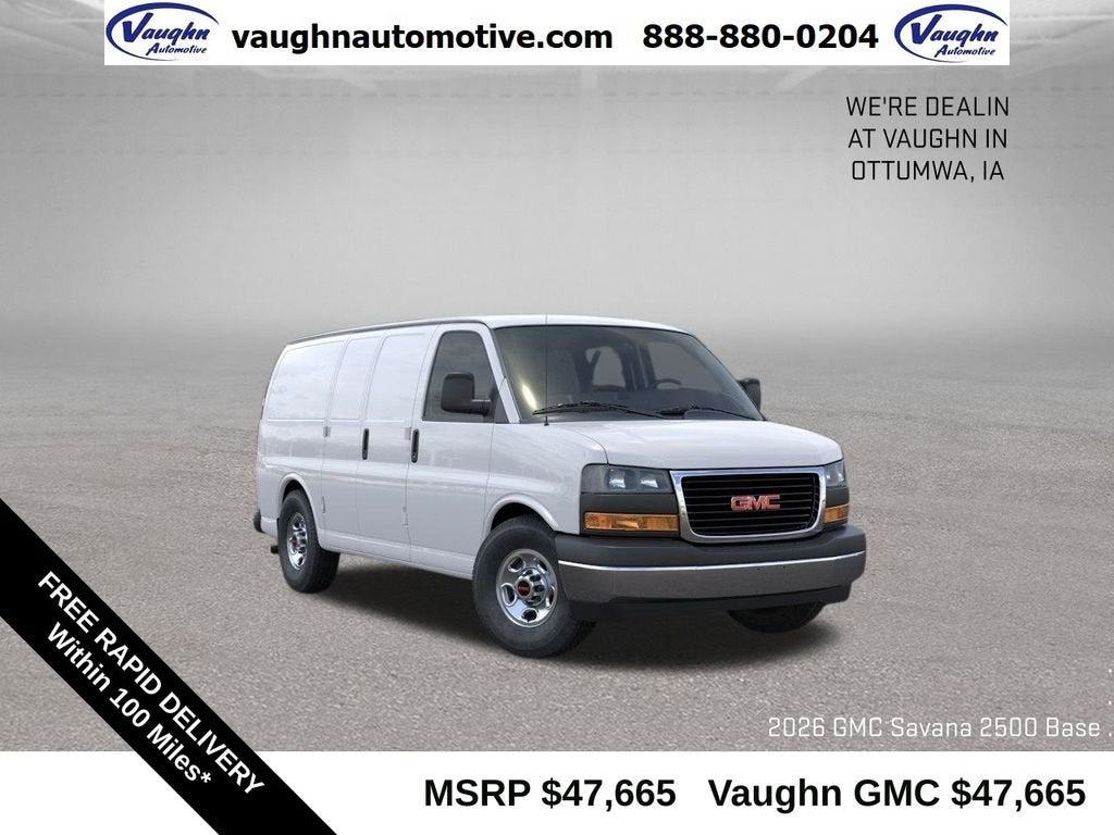 2026 GMC Savana Cargo Work Van