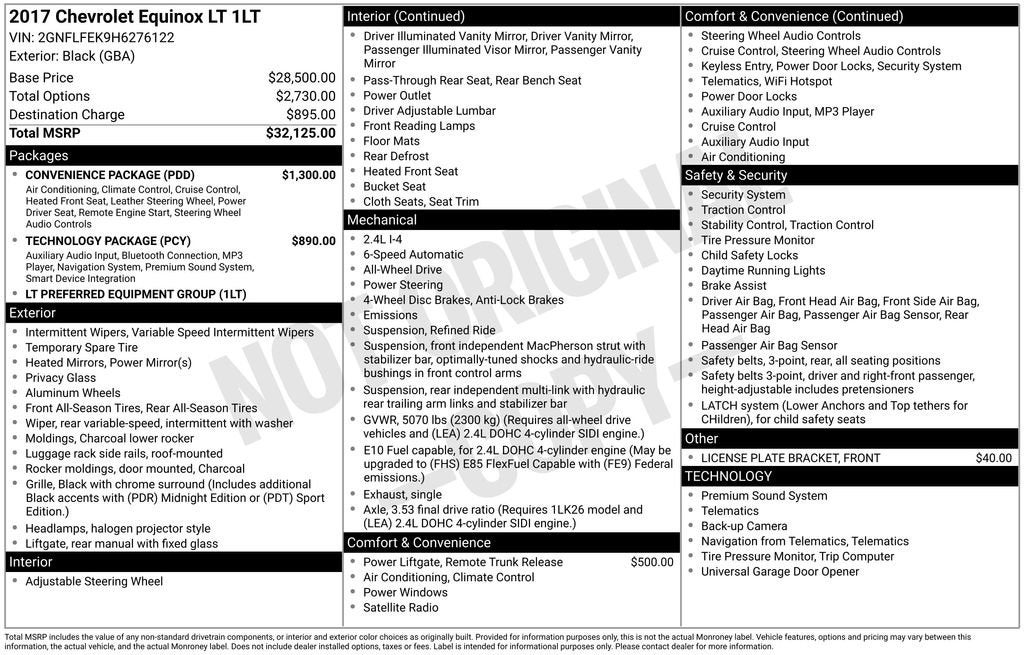 2017 Chevrolet Equinox LT