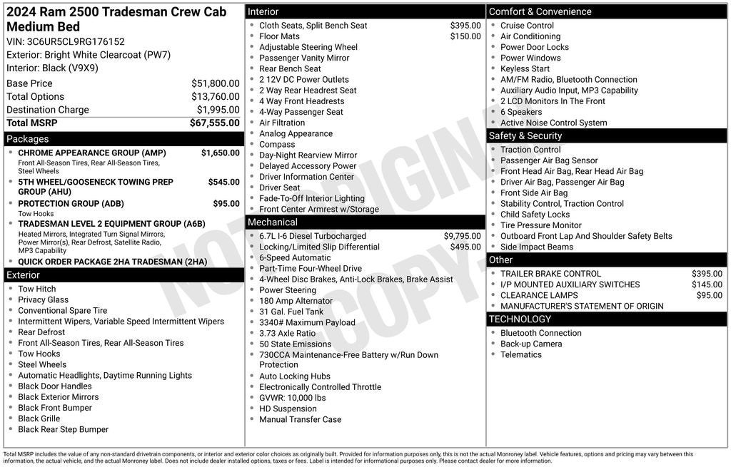 2024 RAM 2500 Tradesman