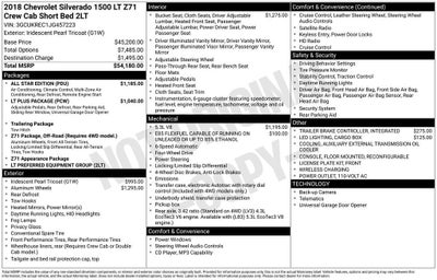 2018 Chevrolet Silverado 1500 LT