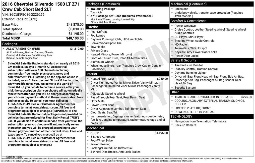 2016 Chevrolet Silverado 1500 LT