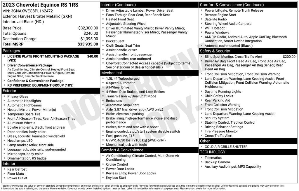 2023 Chevrolet Equinox RS
