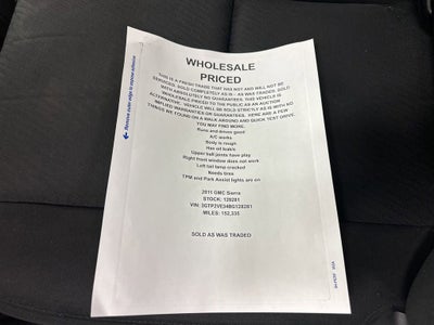 2011 GMC Sierra 1500 SLE