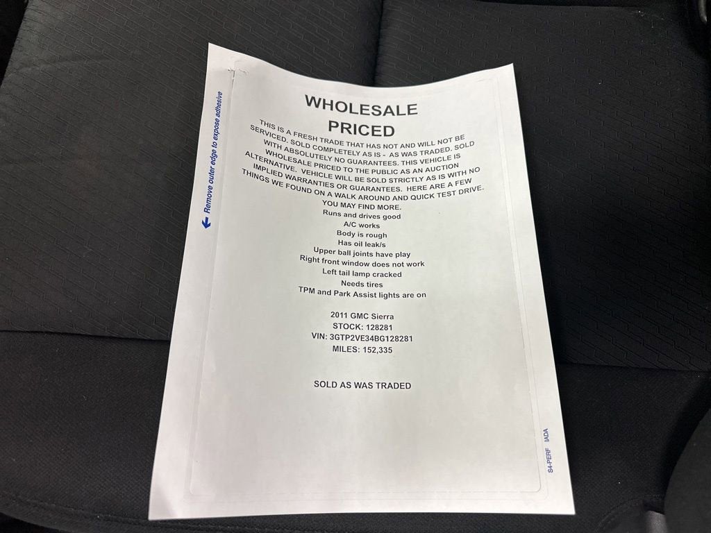 2011 GMC Sierra 1500 SLE