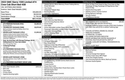 2022 GMC Sierra 1500 Limited AT4