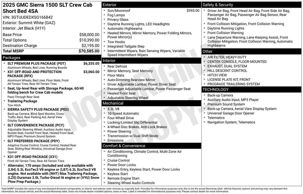 2025 GMC Sierra 1500 SLT