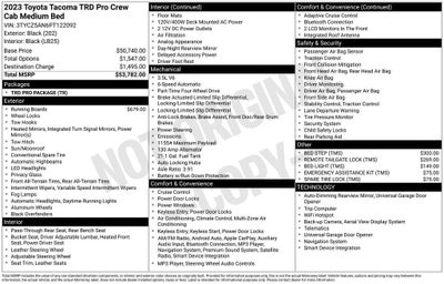 2023 Toyota Tacoma 4WD SR