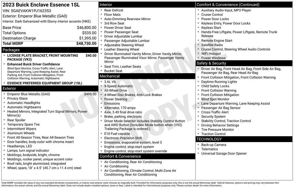 2023 Buick Enclave Essence