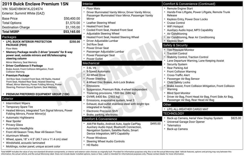 2019 Buick Enclave Premium