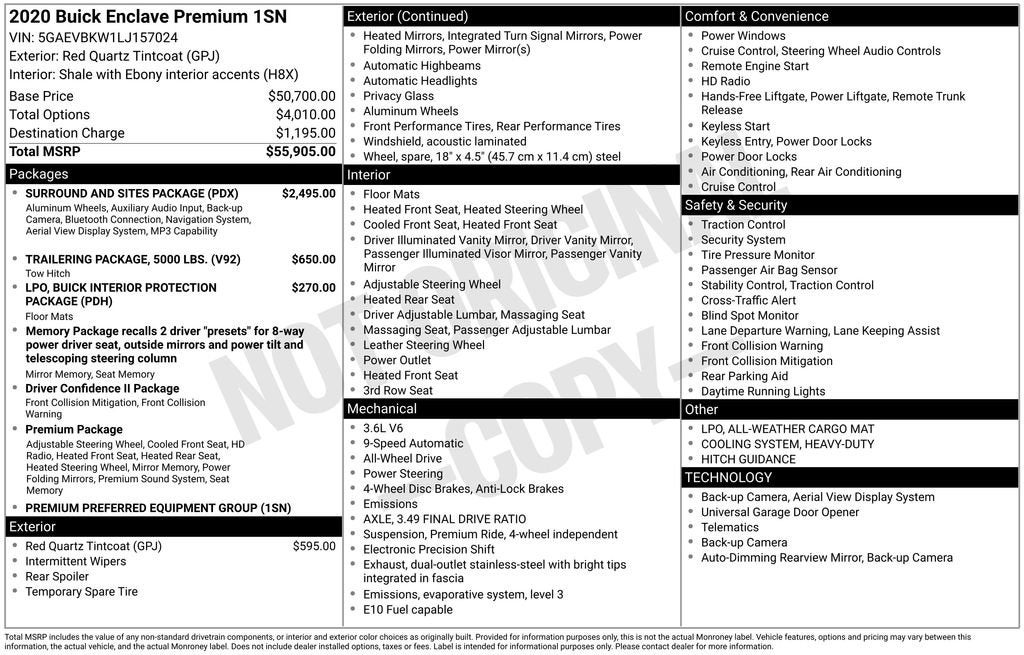 2020 Buick Enclave Premium