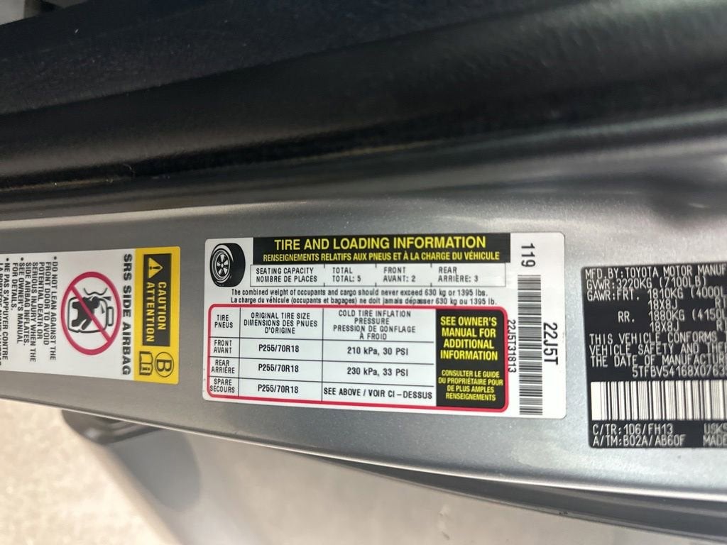 2008 Toyota Tundra 4WD Truck SR5