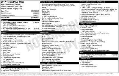 2017 Toyota Prius Two