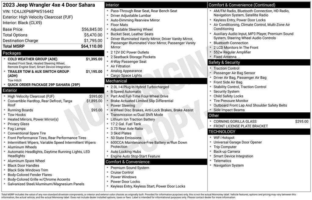 2023 Jeep Wrangler 4xe Sahara