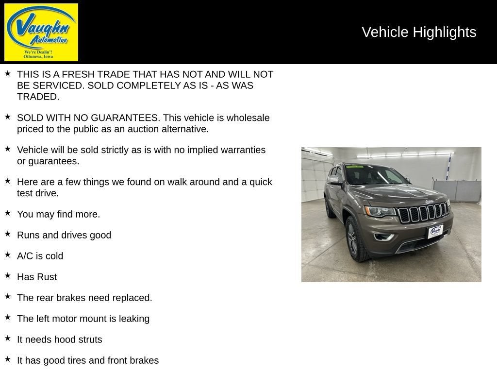 2017 Jeep Grand Cherokee Limited