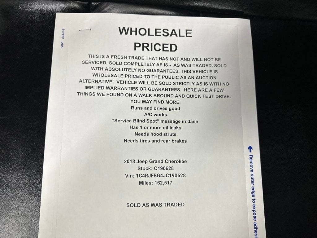 2018 Jeep Grand Cherokee Limited