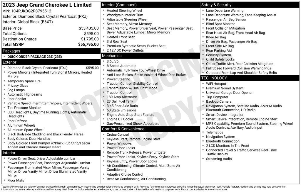 2023 Jeep Grand Cherokee L Limited