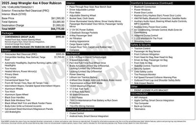 2025 Jeep Wrangler 4xe Rubicon