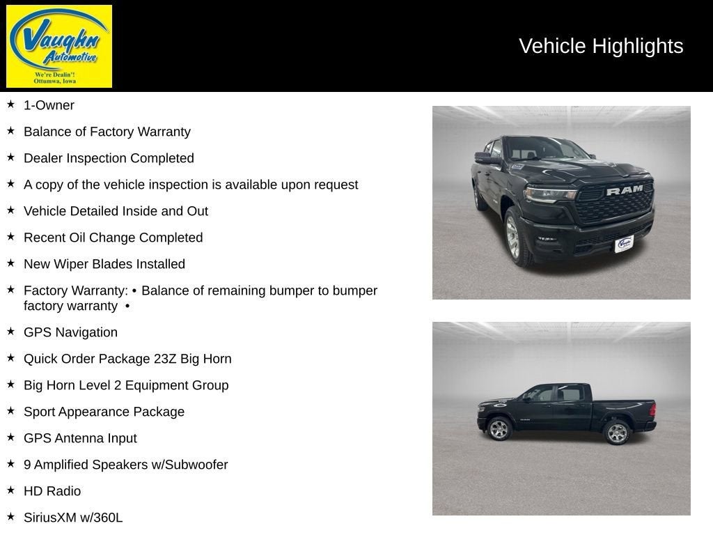 2025 RAM 1500 Big Horn