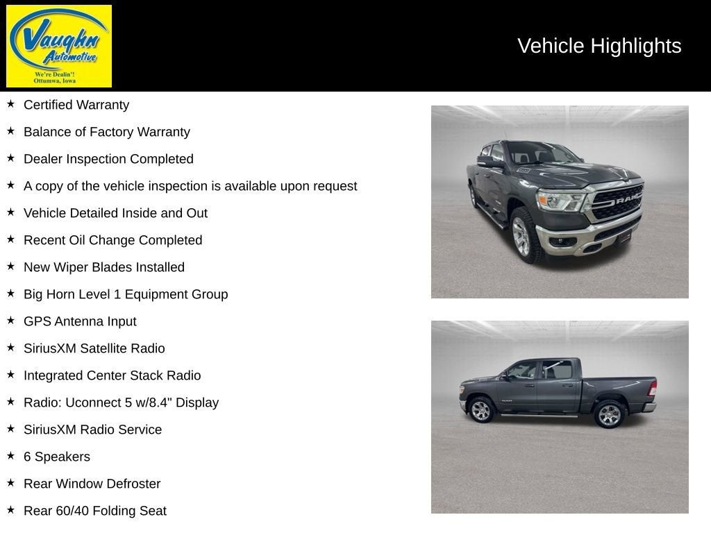 2022 RAM 1500 Big Horn