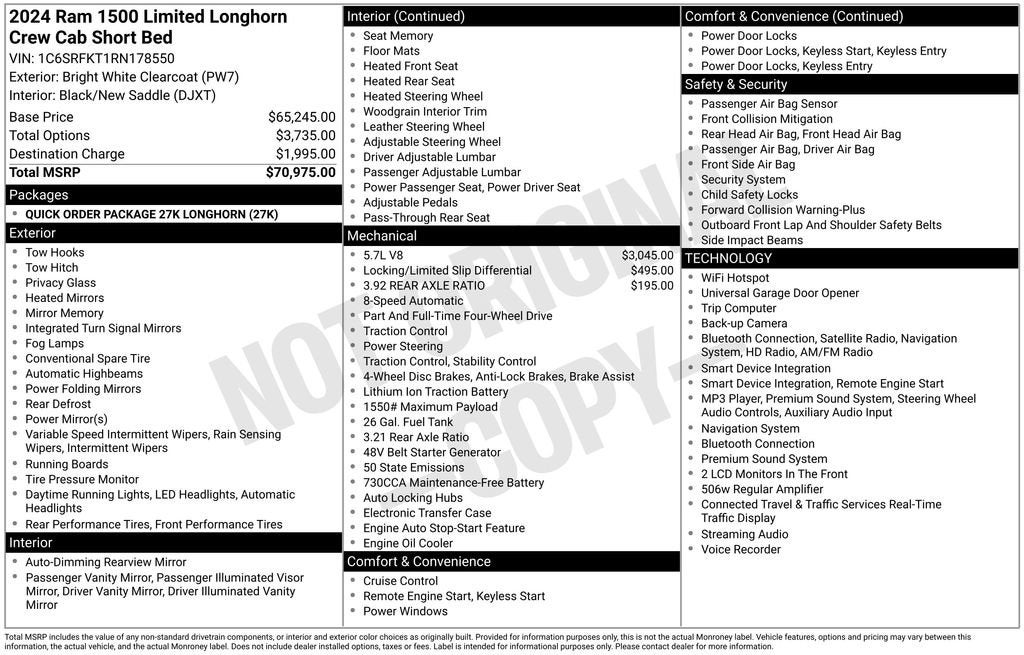 2024 RAM 1500 Longhorn