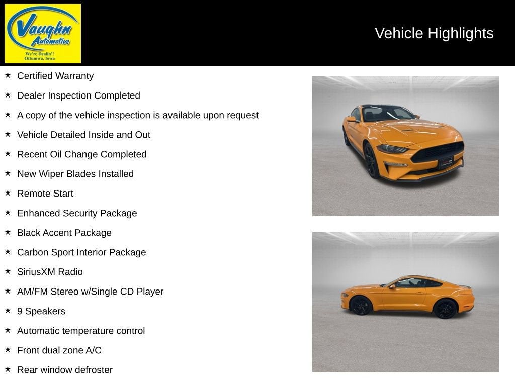2018 Ford Mustang EcoBoost